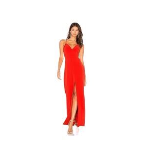 NWOT Lovers + Friends Helena Gown Red Size 4 Holiday Party